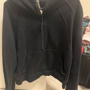 lululemon athletica Black Half-Zip Crew Sweatshirt